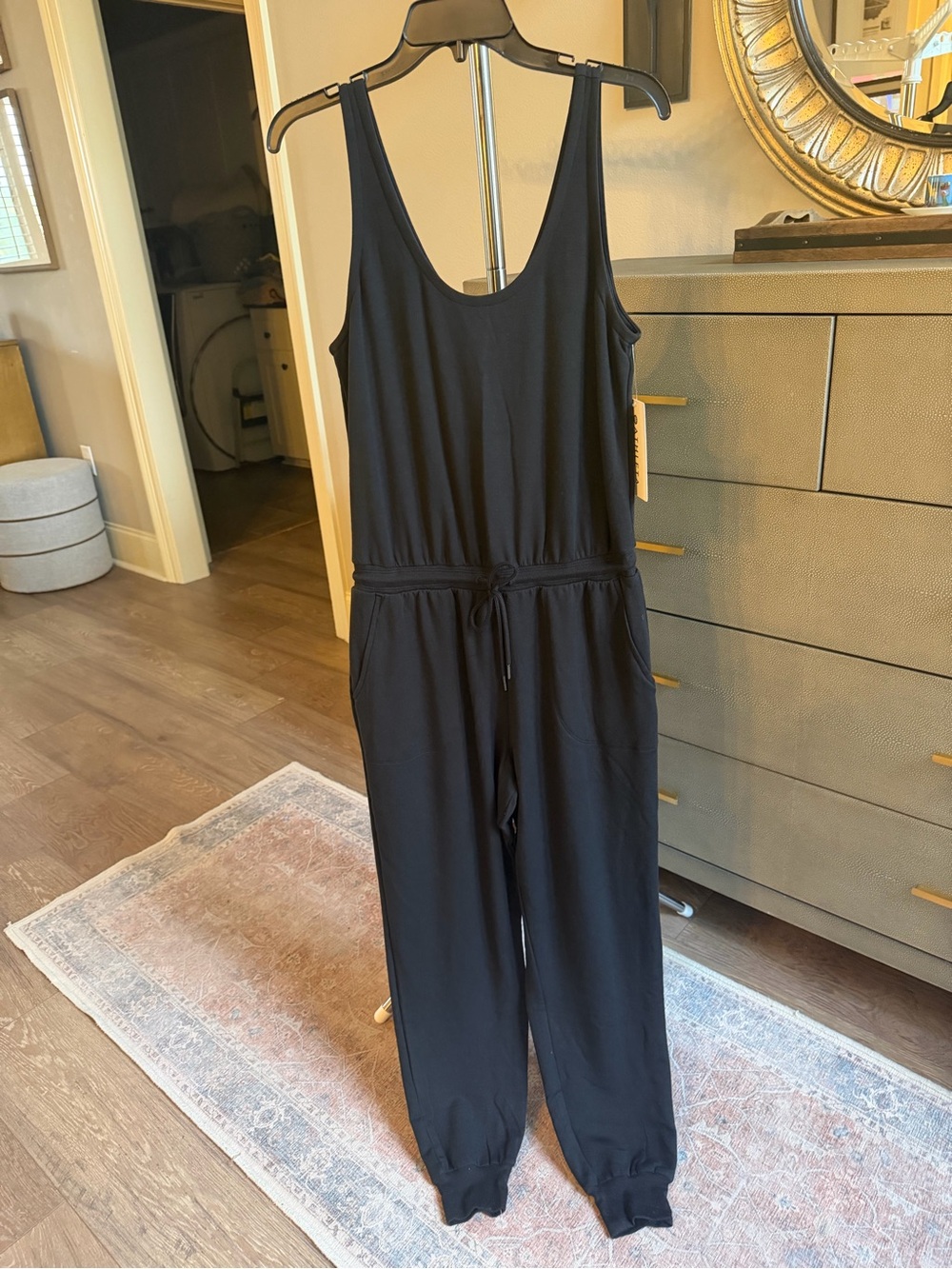 NWT Athleta Balance Jumpsuit in Black - Picture 2 of 5